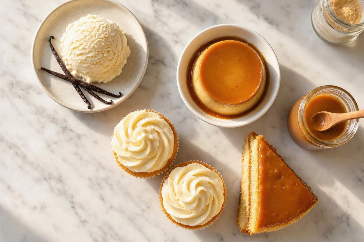 Vanilla and Caramel Flavor Powder